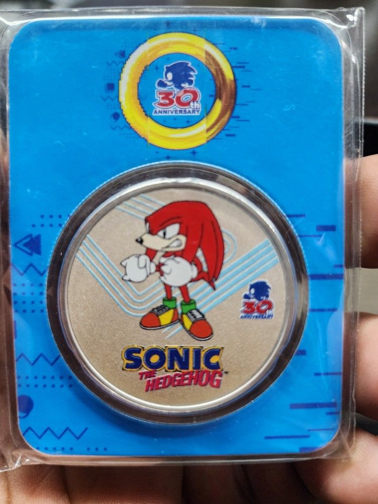 Niue 1 oz Silver Sonic the Hedgehog 30th Anniversary Coin in TEP