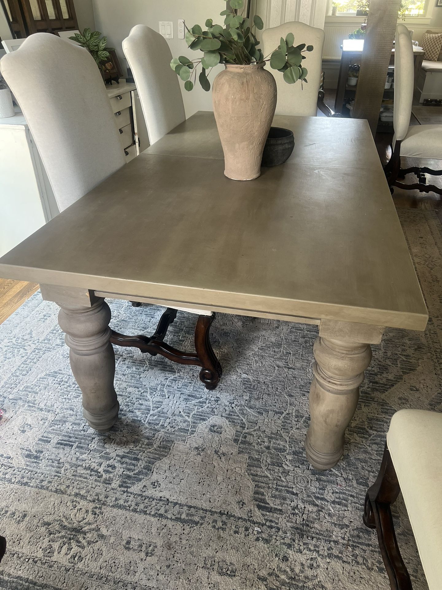 Refinished POTTERY BARN Dining Table Extendable 
