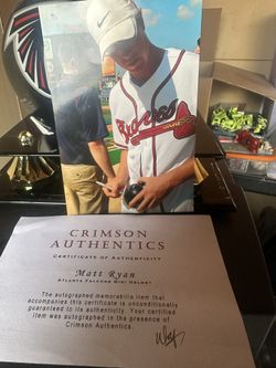 NFL mini Helmet Matt Ryan Tyler Allgeier Cert