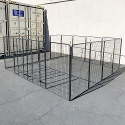 New $270 Large 10x10 FT Heavy Duty 48” Tall 16-Panel Pet Playpen Dog Crate Kennel Exercise Cage Fence