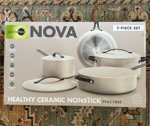 GreenPan Nova Healthy Ceramic Nonstick 7 Piece Set