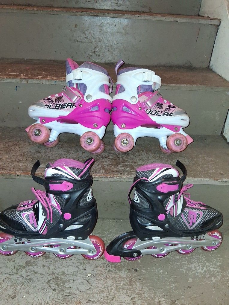 Kids Adjustable Roller Skates Blades