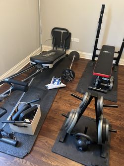 Lots If Items Total Gym/ Weight Bench
