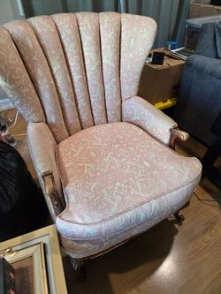 Antique wingback chair
