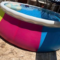 Last new swimming pool 18 x 48” with ladder and pump included in box sealed