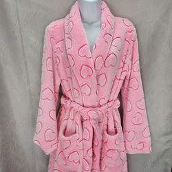 Super Cute Heart Printed Robe for Women Size 8/10