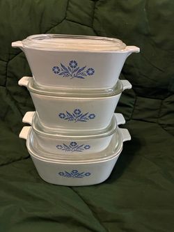 Blue cornflower Corning ware
