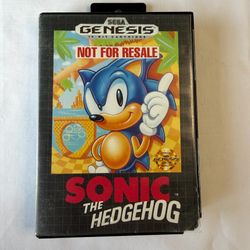 Sonic the Hedgehog Sega Genesis Not For Resale Tested Working
