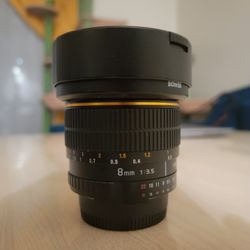 Bower 8mm F3.5 Fisheye Lens For Nikon