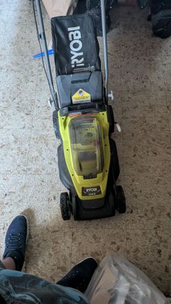 Battery operated lawn mower