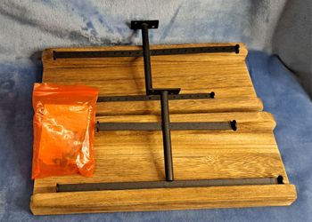 Set of 2 Wooden Floating Shelves with Jewelry Organizers