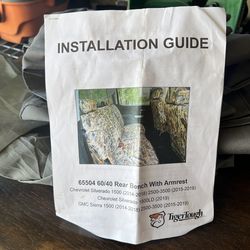 Truck crew cab back seat pet cover