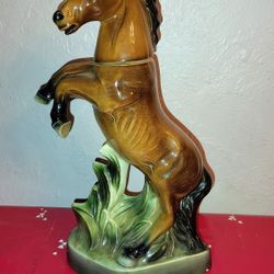 Vtg Brown Stallion Horse Equine Decanter 1962 Empty Collectible Rare