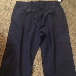 Mens Landau Navy Blue Cargo Pant Scrubs