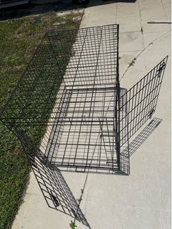 XXL Black Wire Foldable Dog Crate