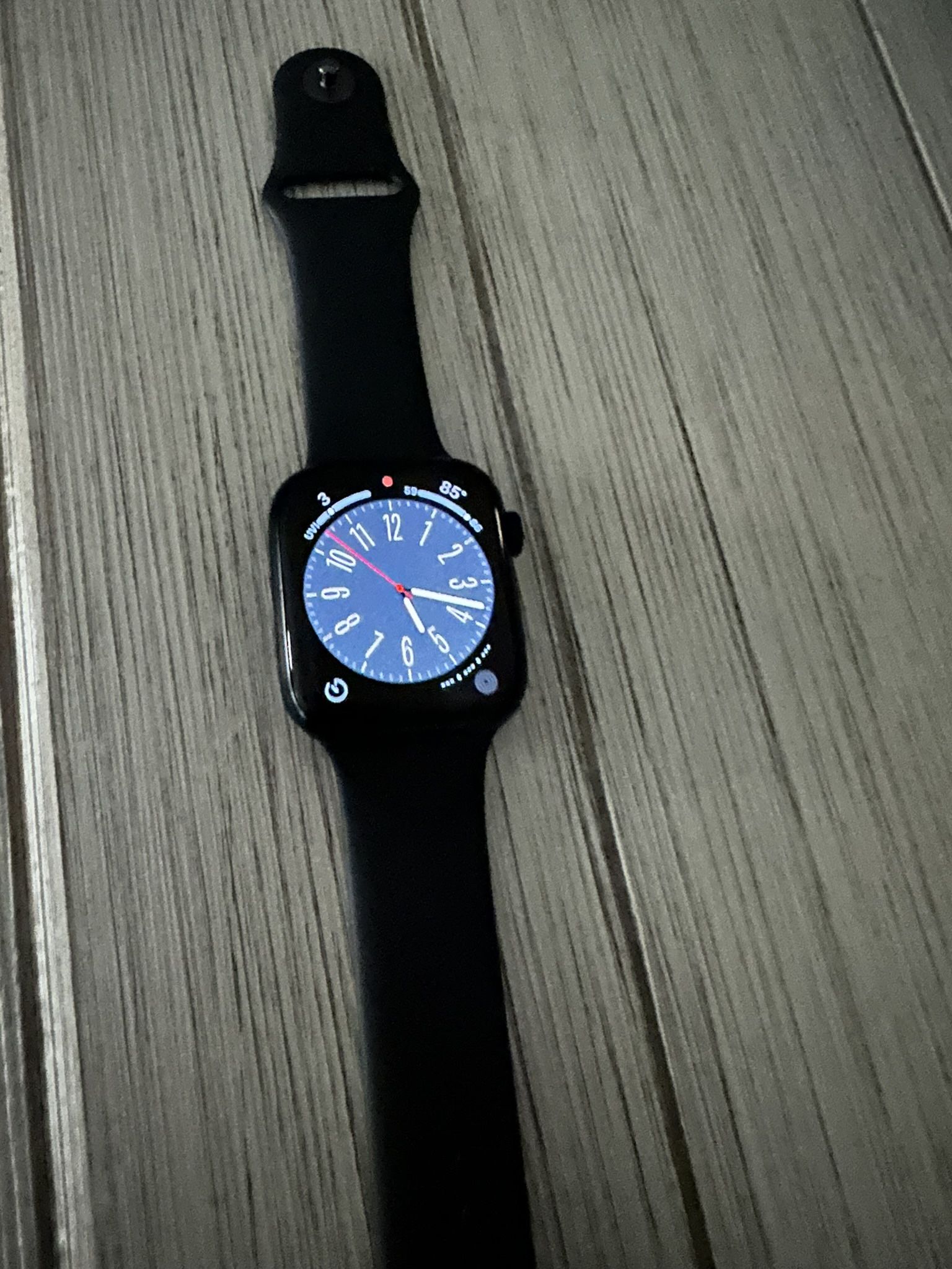 Apple Watch Series 7 (GPS) 45mm Aluminum Case with Midnight Sport Band - Midnight