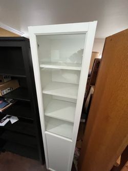 Tall Slender Glass Display Cabinet