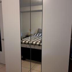 Ikea Closet With Mirror (white)