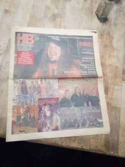 VintageHarder Beat magazine (February 2005, Vol. 12, No. 9, Issue 134) Dimebag Darrell Abbott.poster intact