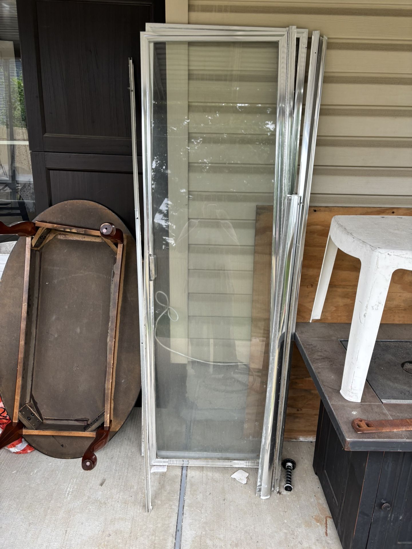 2 Sided  Hinged Glass Shower Door