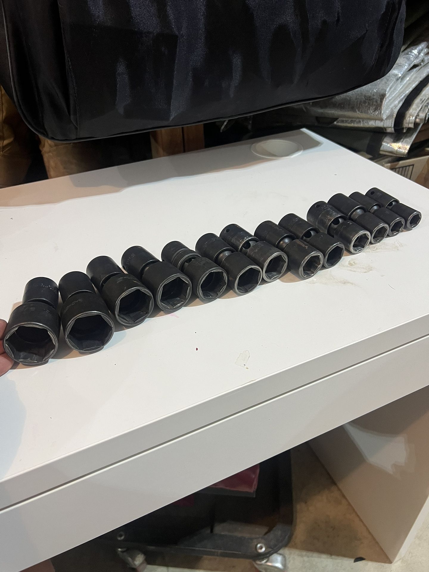 Snap On 1/2 Drive Impact Swivel Set
