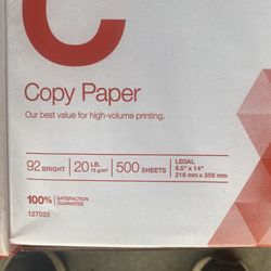 Staples Legal Paper 