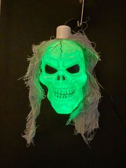 Color Changing LED Skull Halloween Decoration