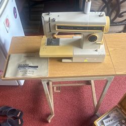 Sewing Machine Table And Sewing Box
