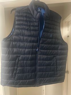 IZOD Performance Men's XXL Gray Puffer Vest Sleeveless Full-Zip Jacket