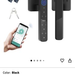 🆕 In 📦 Fingerprint Door Lock-Smart Door knob,Biometric Door Locks,with App/Code/Backup Key/Fingerprint/IC Card,Keyless Entry Door Lock with Handle
