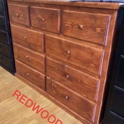 Dresser 9 Drawers 100% Pinewood 🌲