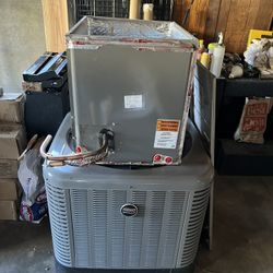 2 ton Ruud air conditioning unit and ac coil 