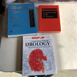 Urology Surgery Books (3) Excellent Cond.