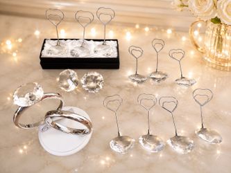Diamond decor for engagement, anniversary or wedding party