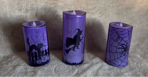 Halloween Flameless LED Candles Set of 3