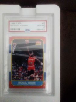1986 fleer Michael Jordan PSA 10 rc reprint