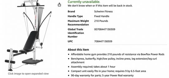 Schwinn force home gym by bowflex sale