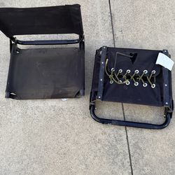 2 folding stadium bleacher chairs