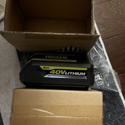 Two New Ryobi lithium Ion 4ah Batteries