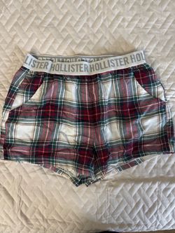 Hollister Plaid Flannel Sleep Shorts