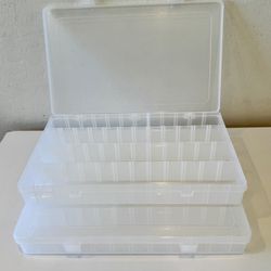 Storage Containers Set Of 2  14” X 8” X 2”