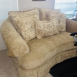 Almost New Sofa And Loveseat
