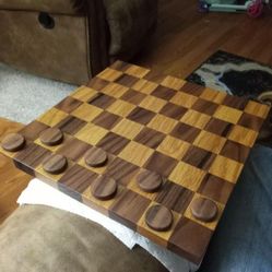 Handmade Wooden Checker Or Chess Boards