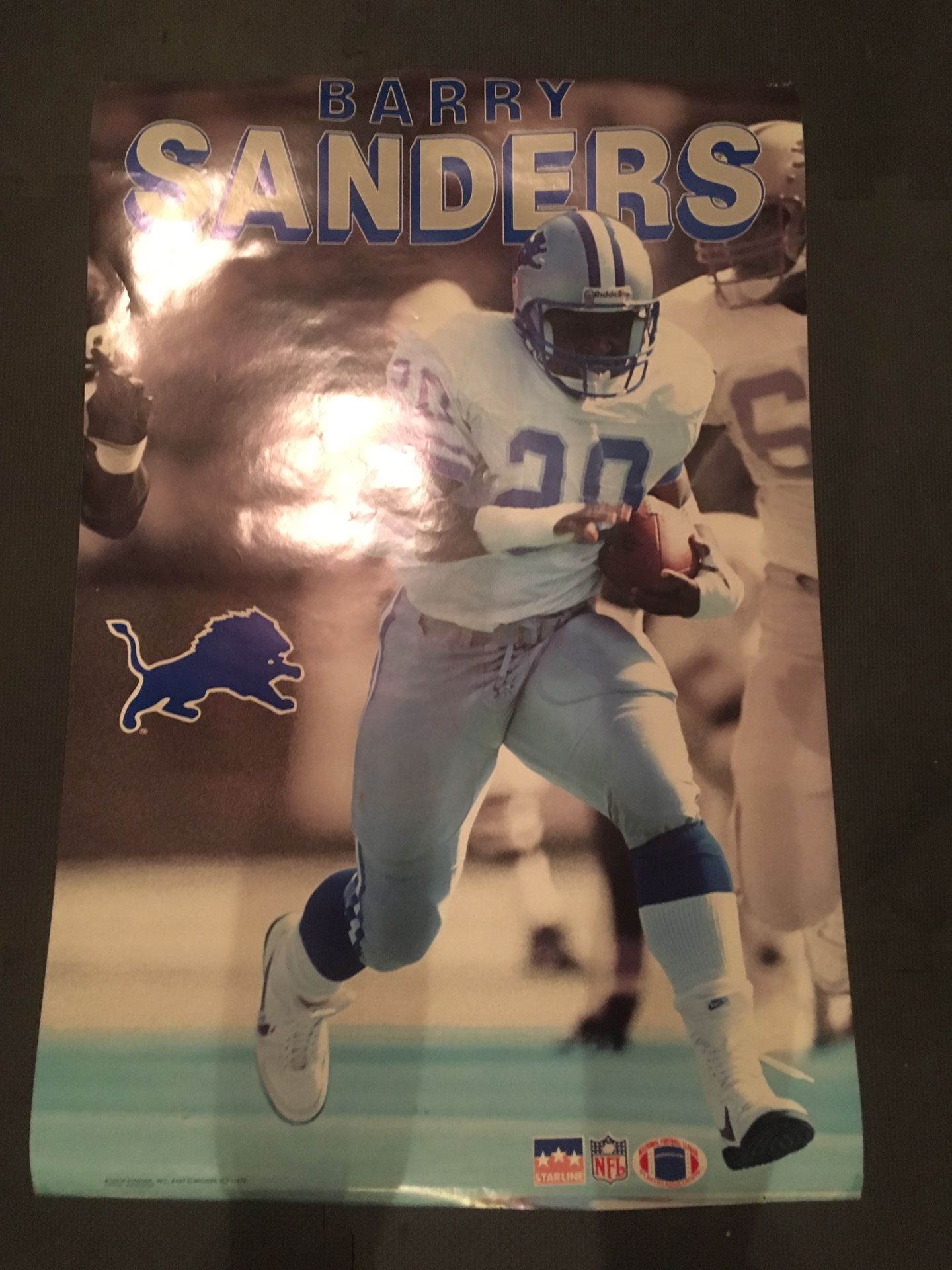 4 Barry Sanders Detroit Lions posters