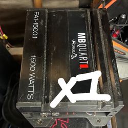 Mb quart amp and epicenter