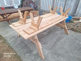 Detached Bench Picnic Tables 