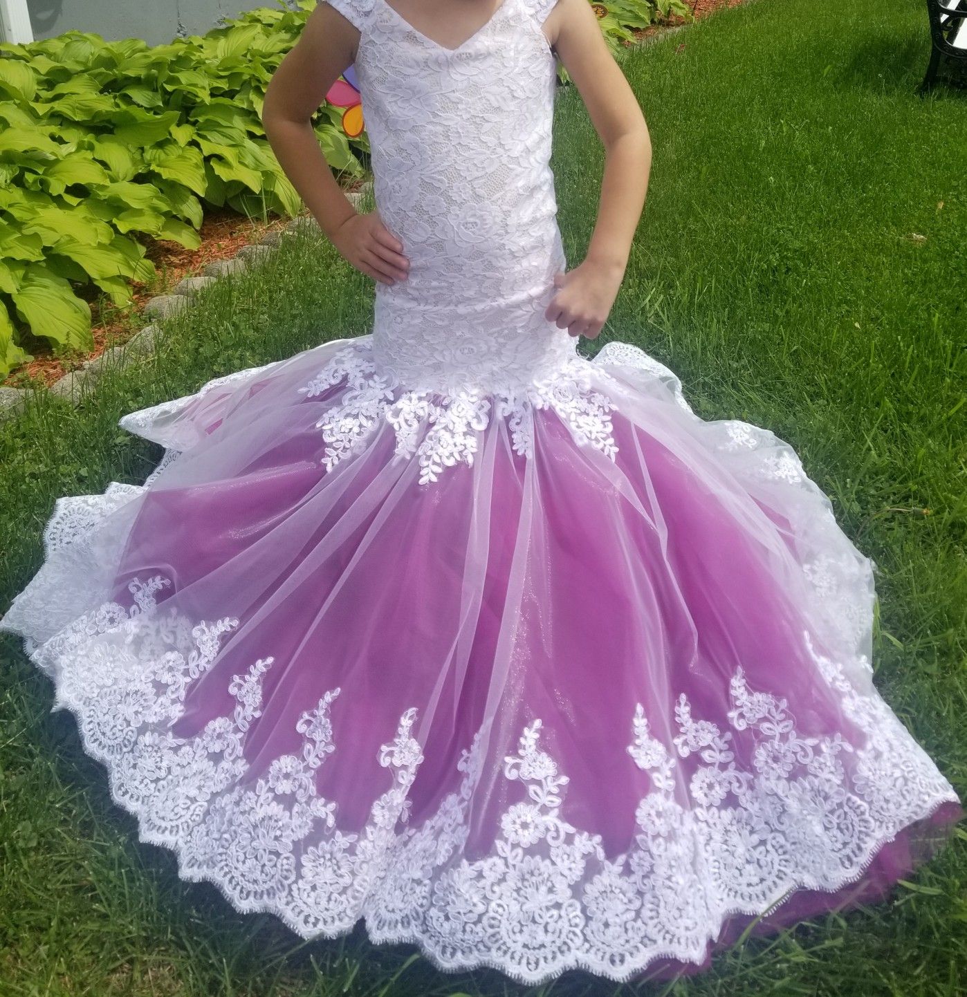 Mermaid flower girl dress 5t