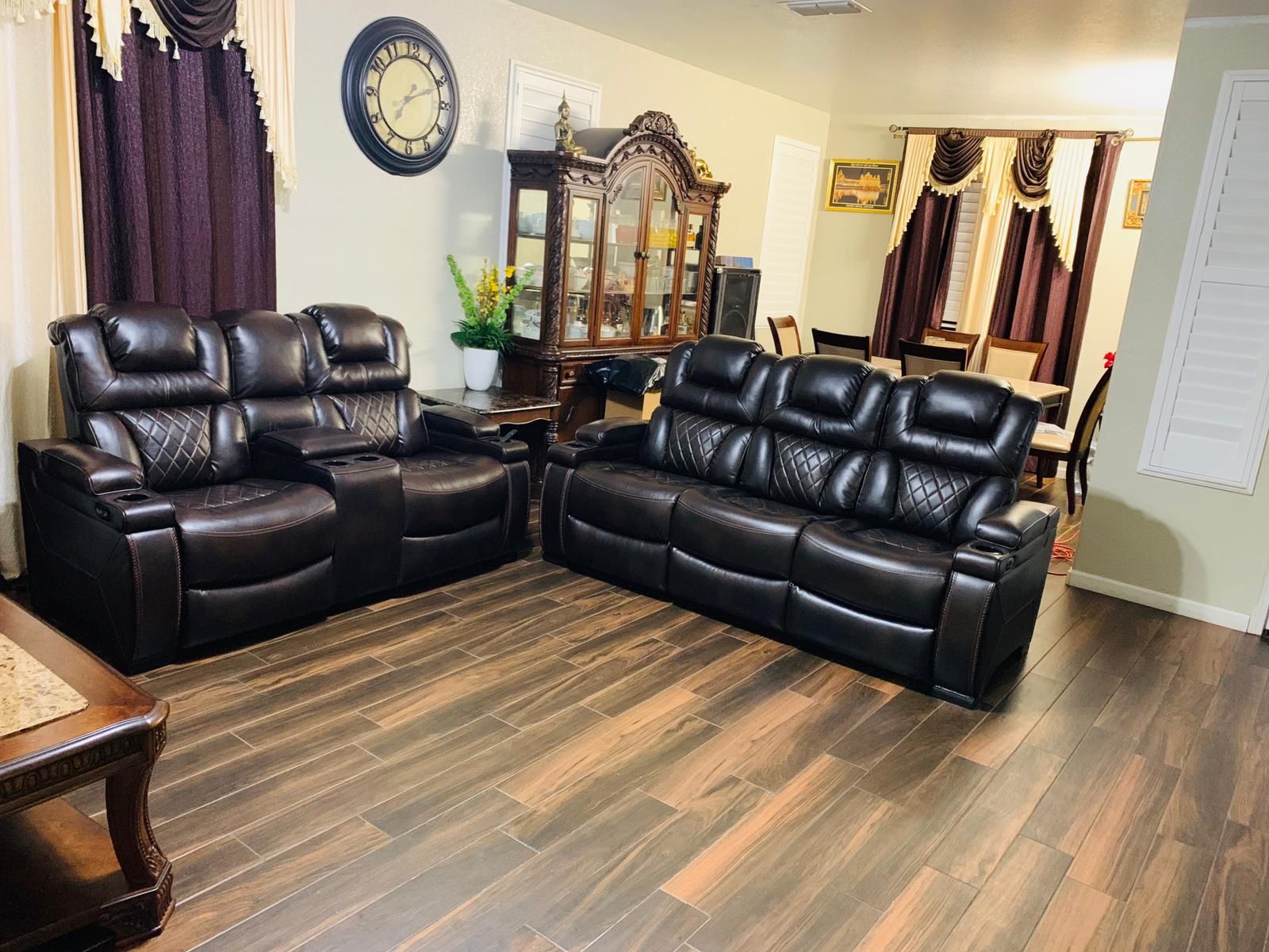 Leather Sofa Set Of 6 Reclining Sofa Seats