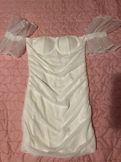 White Off The Shoulder Dress