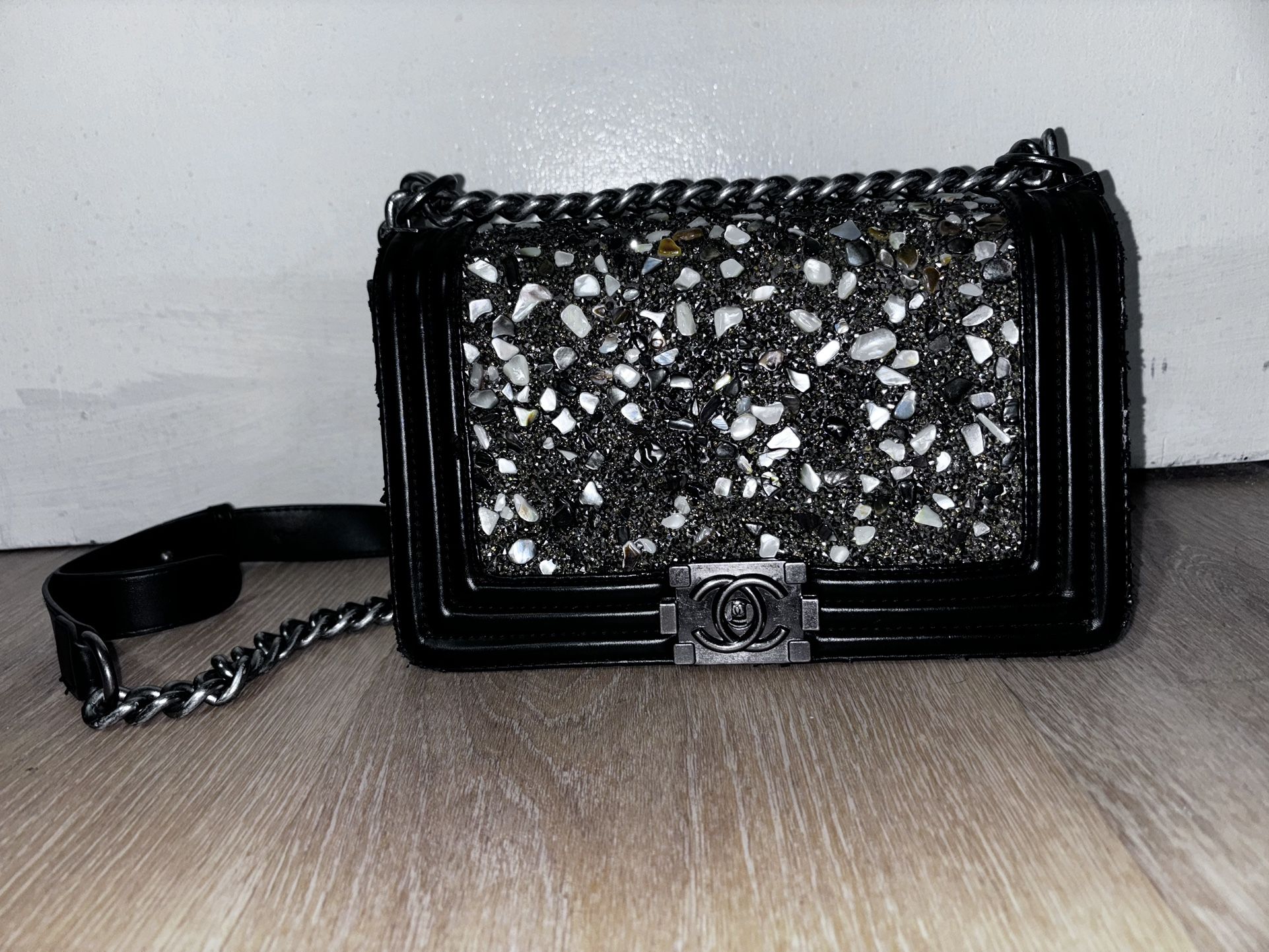 Chanel Le Boy Crystal Purse (AUTHENTICATED)